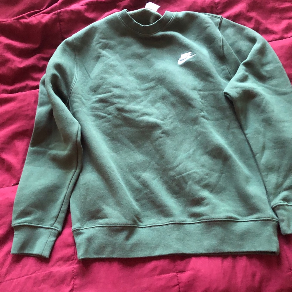 Nike Men's Olive Crewneck Sweater